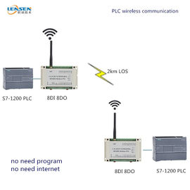 Entradas inalámbricas del PLC 8 Digital del módulo los 2km del módulo 8DI 8DO RTU de la entrada-salida de la frecuencia ultraelevada Modbus RTU